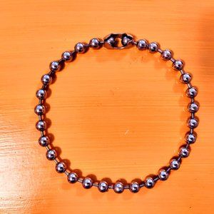 Silver Steel Ball Choker